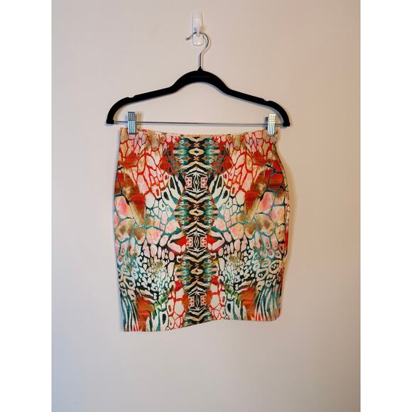 Johanne Beck Abstract Print Pencil Skirt Small NWT Made in USA - Picture 4 of 7